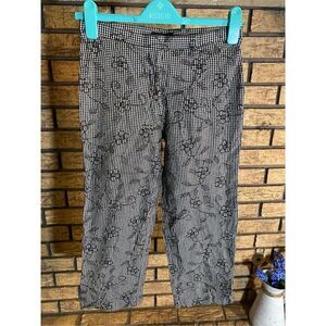 David Paul‎ Black & White Floral Pants